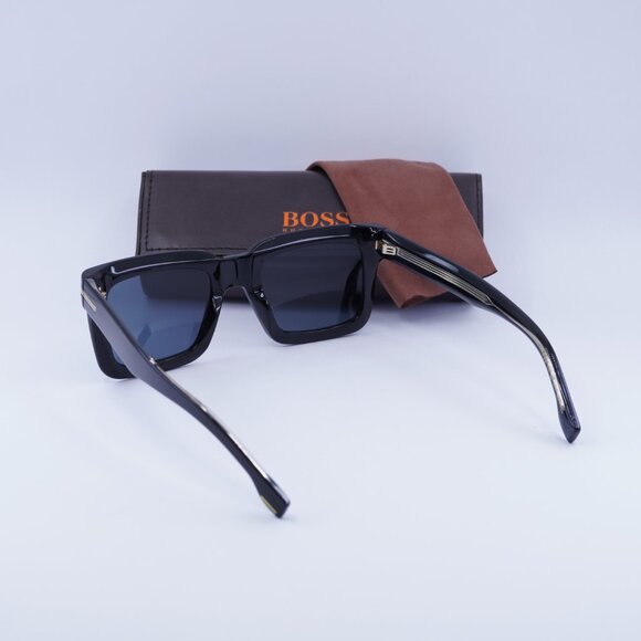 Hugo BOSS 1501/S 0807 7Y Sunglasses Black Square Frame, Blue Lenses - Picture 12 of 12